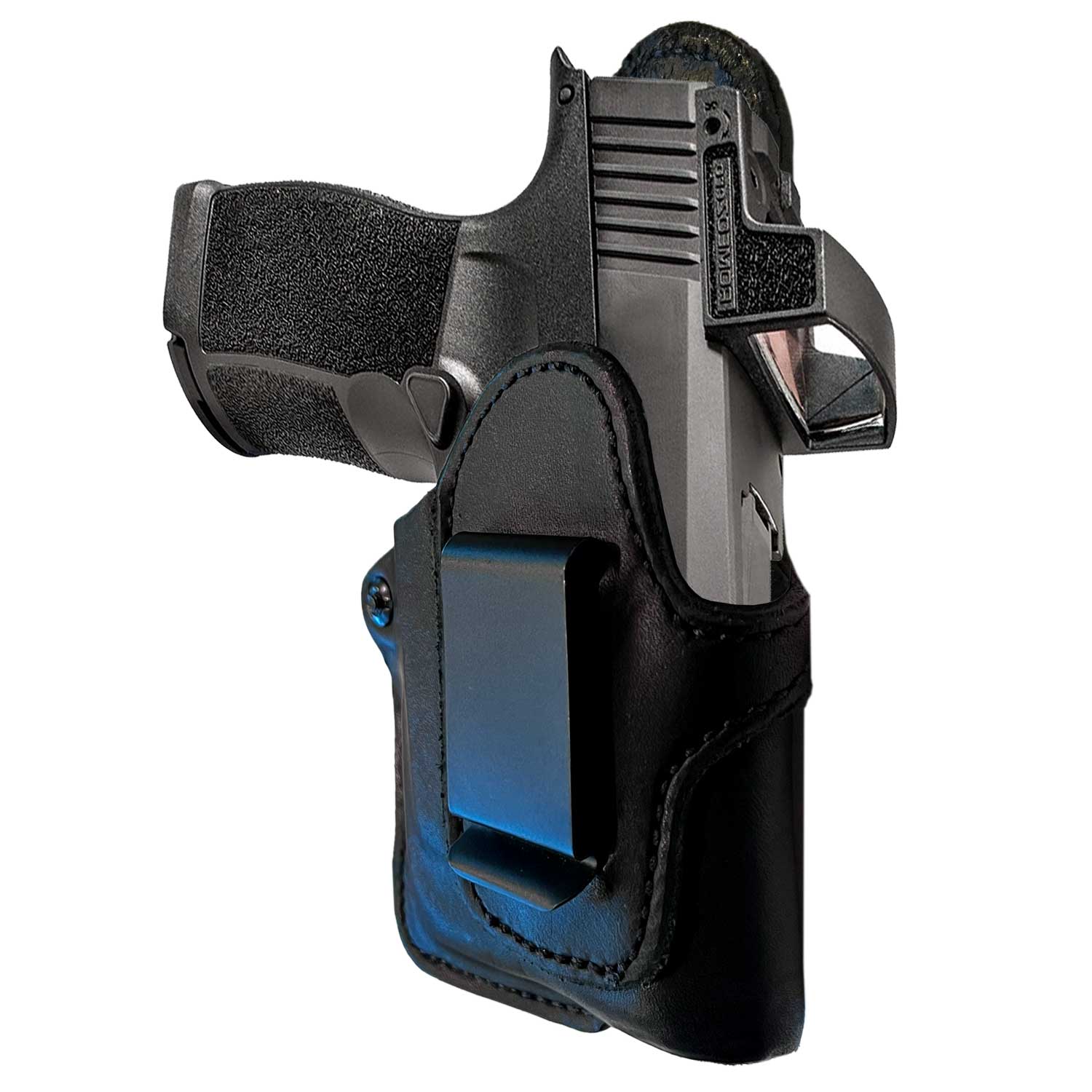thumbnail image 2 of Tactical Concealed Carry IWB/OWB Gun Holster For Pistols With Laser Or Light - Ambidextrous Nylon Black 2 of 6