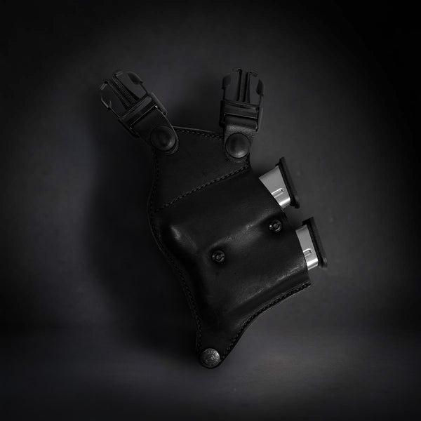 LockLeather Shoulder Dual Mag Holster Open Speed Loader