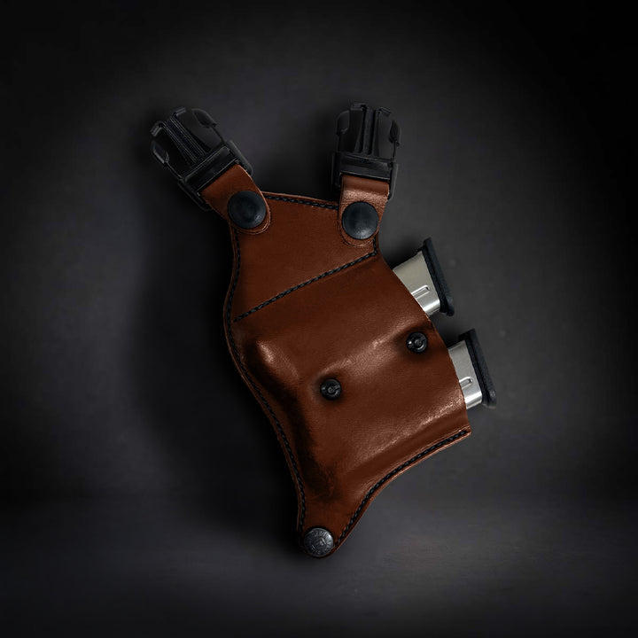 LockLeather Shoulder Dual Mag Holster Open Speed Loader