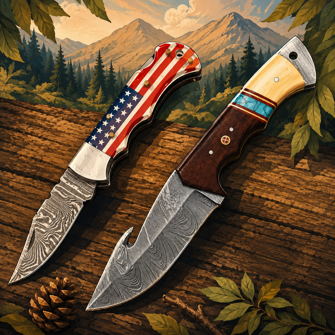 Field vs. Pocket: A Damascus Steel Showdown