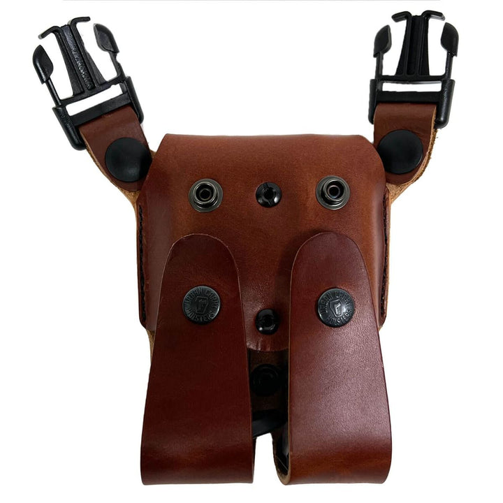Gently Used LockLeather Shoulder Dual Mag Holster Closed/Secure