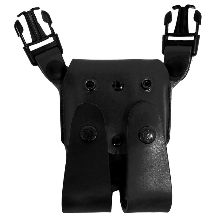 Gently Used LockLeather Shoulder Dual Mag Holster Closed/Secure