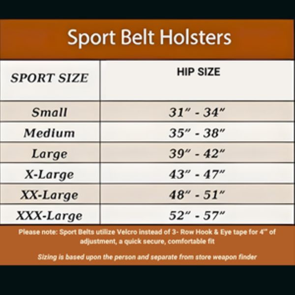 CanCan Sport Belt SheBang Full size Firearm