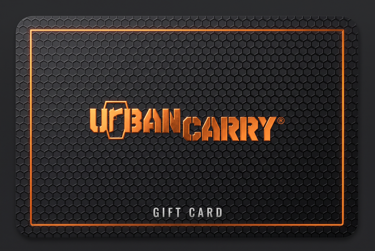 Urban Carry gift card, Hex Mat design