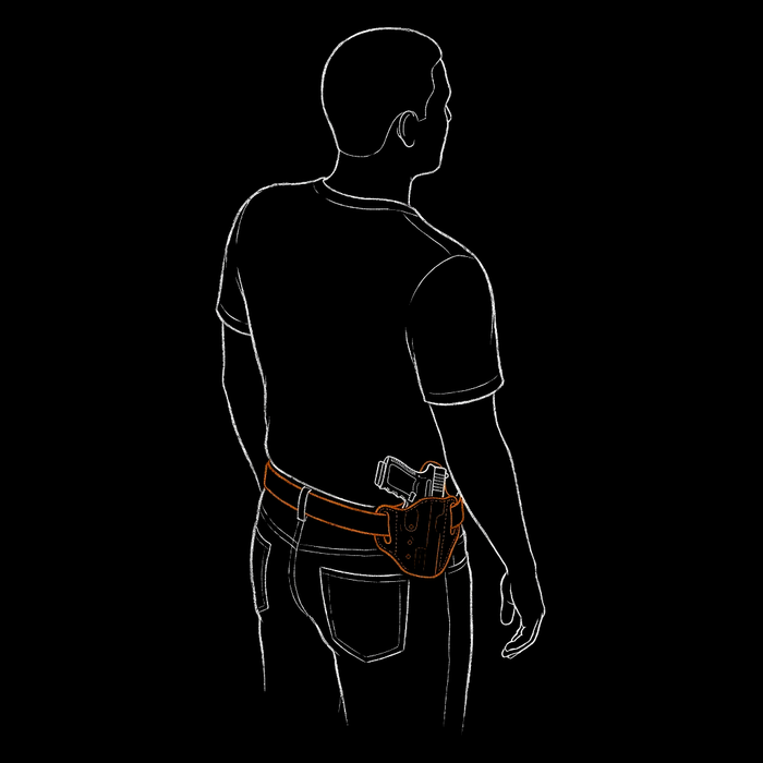 Outside the waistband