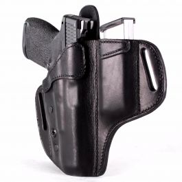 Details about   PINK w/BLACK OWB Leather Gun Holster YOUR CHOICE:rh,lh-laser-slide-cant-belt-mag 