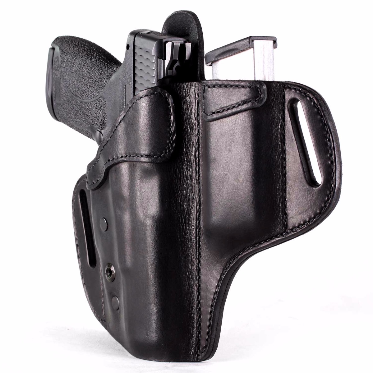 Suede Leather Holster Double Magazine Case Canik TP9SA V1 9mm 4.19''BBL #1373# 