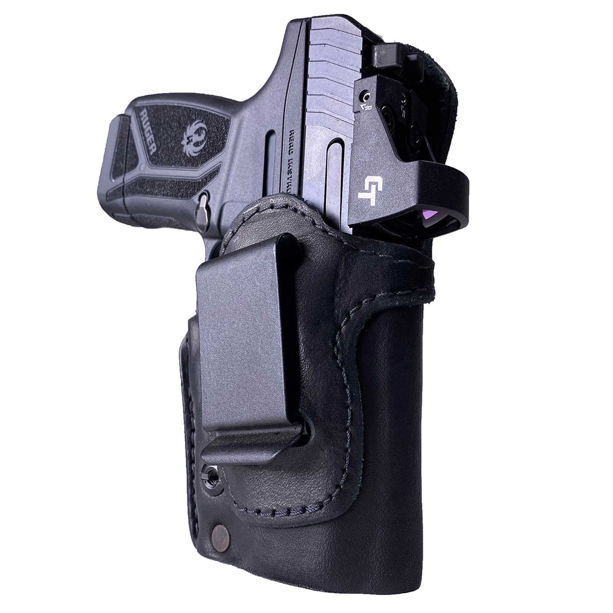 US Tactical Full Concealment Leather IWB Gun Holster for Small Medium Handguns 